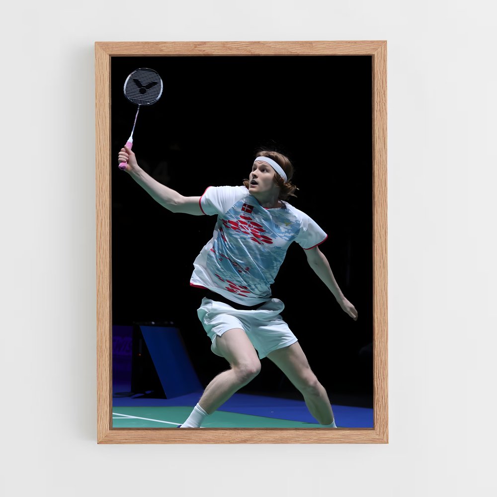 Poster Anders antonsen – affiche Badminton (vue 4)